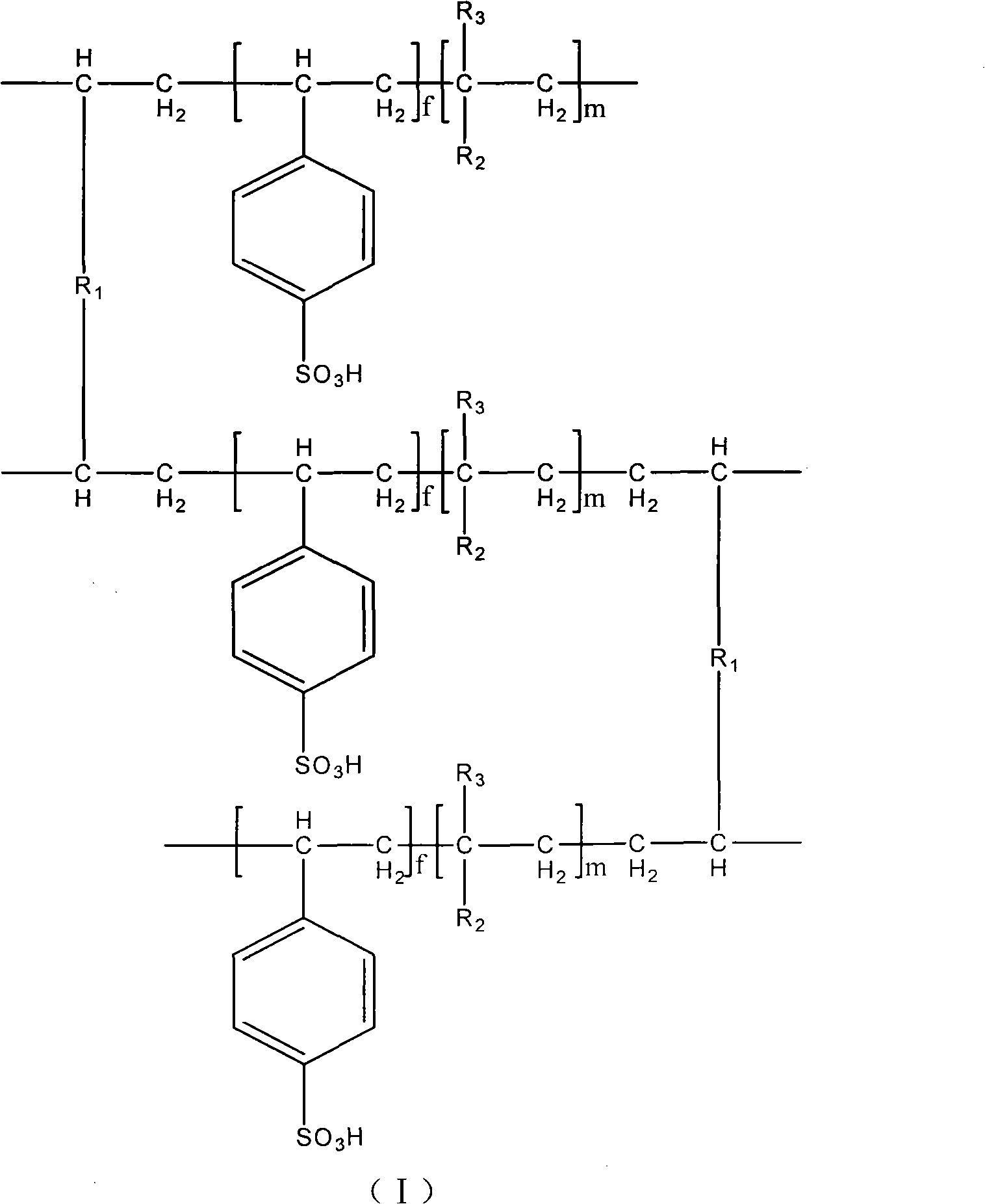 Circular type esterification reaction polymer catalyst and preparation method and application thereof