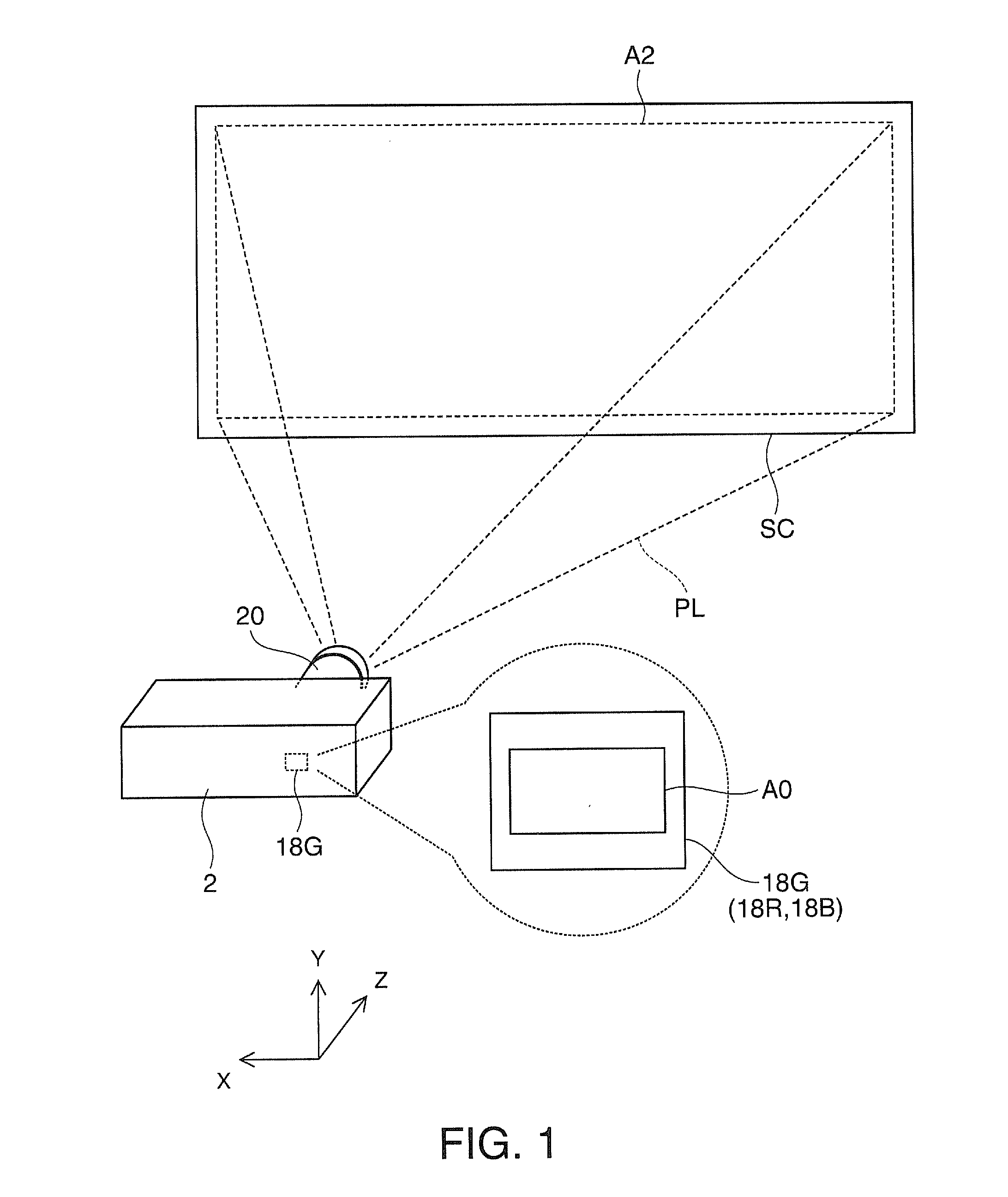 Projection optical system and projector including the same