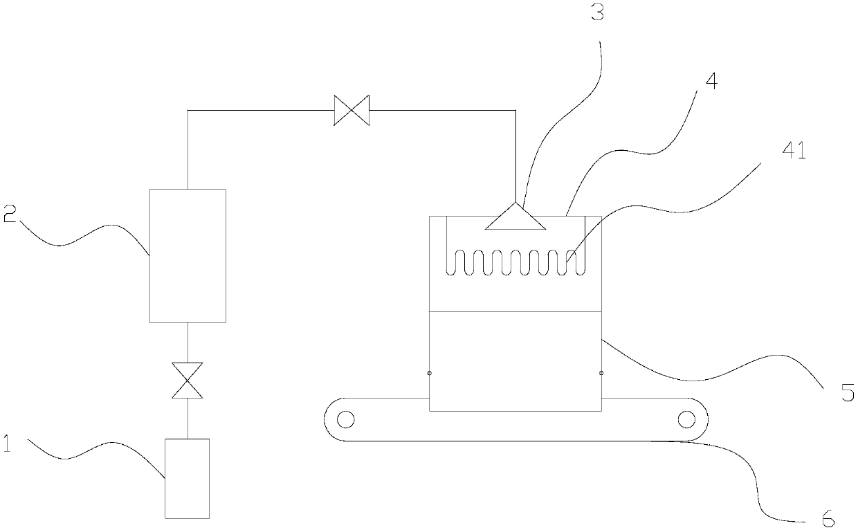 Welding smoke generator, welding production line and processing technology including the generator