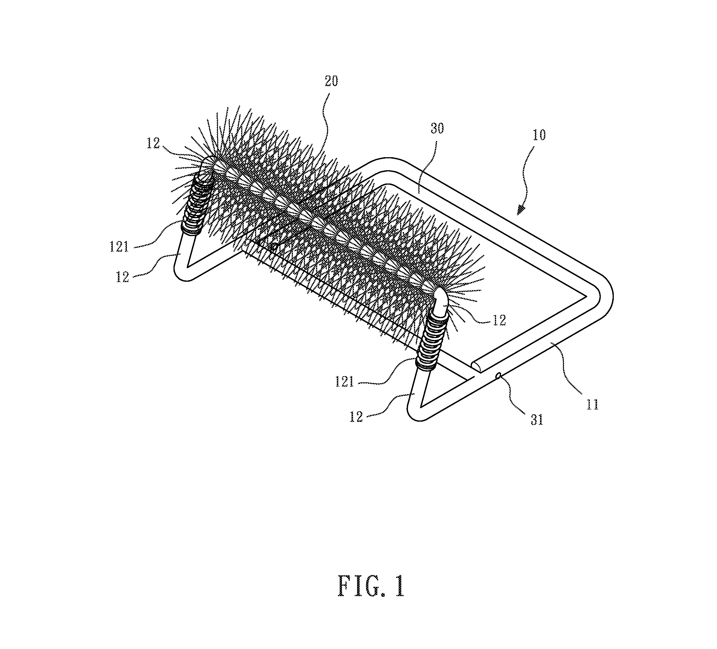 Structure of foot brush