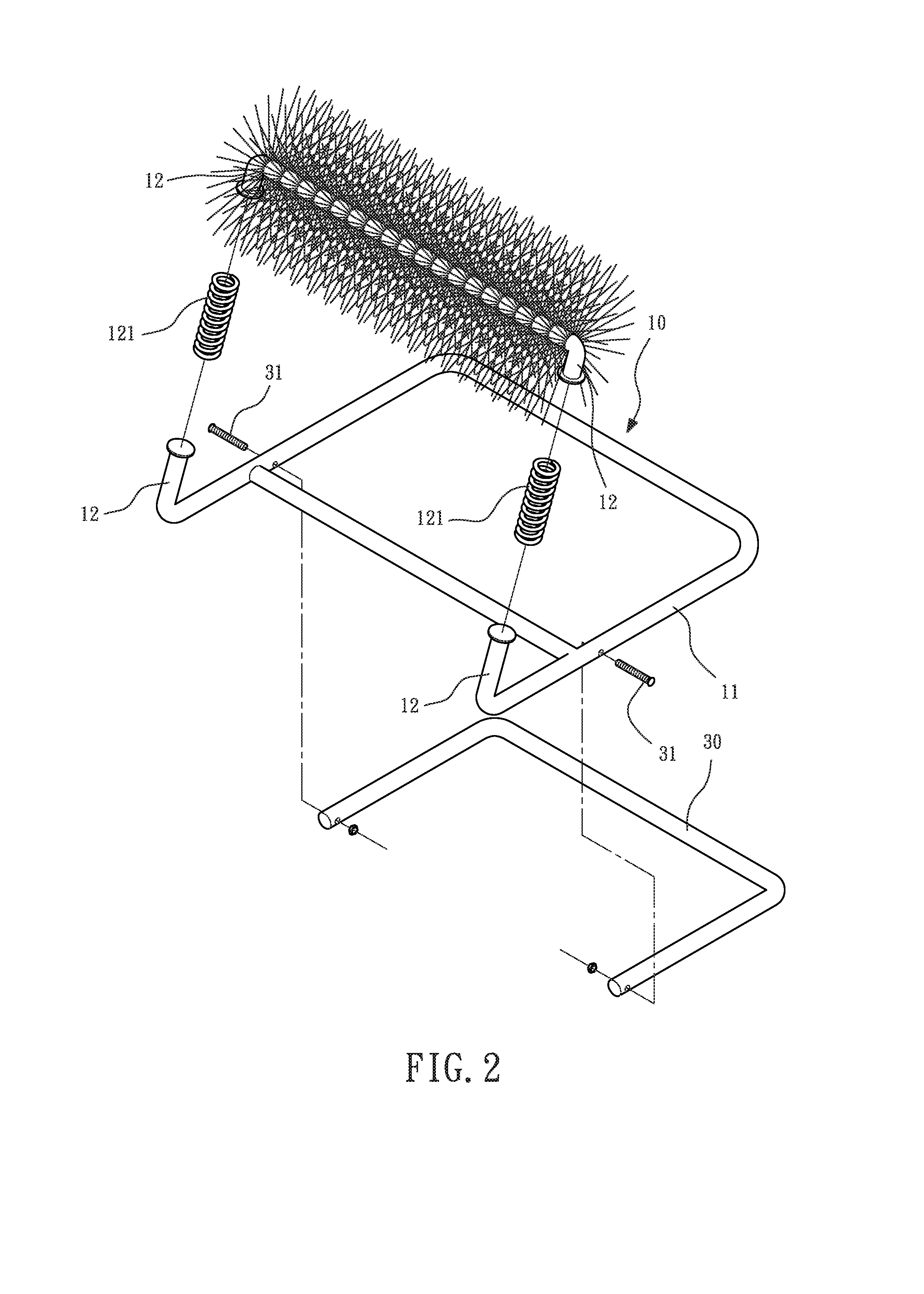 Structure of foot brush