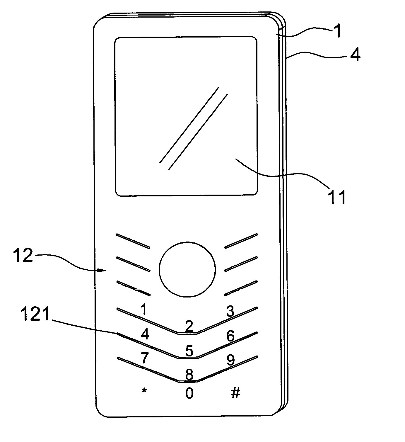 Faceplate having keys for mobile phone