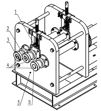 Circular arc rolling equipment for square pipes