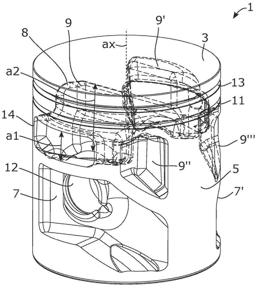 Engine piston, engine, hand-held tool, and method of manufacturing engine piston
