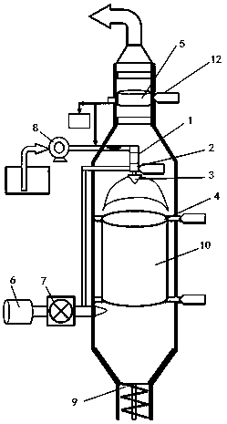 Fast evaporation system and method used for high-salt wastewater