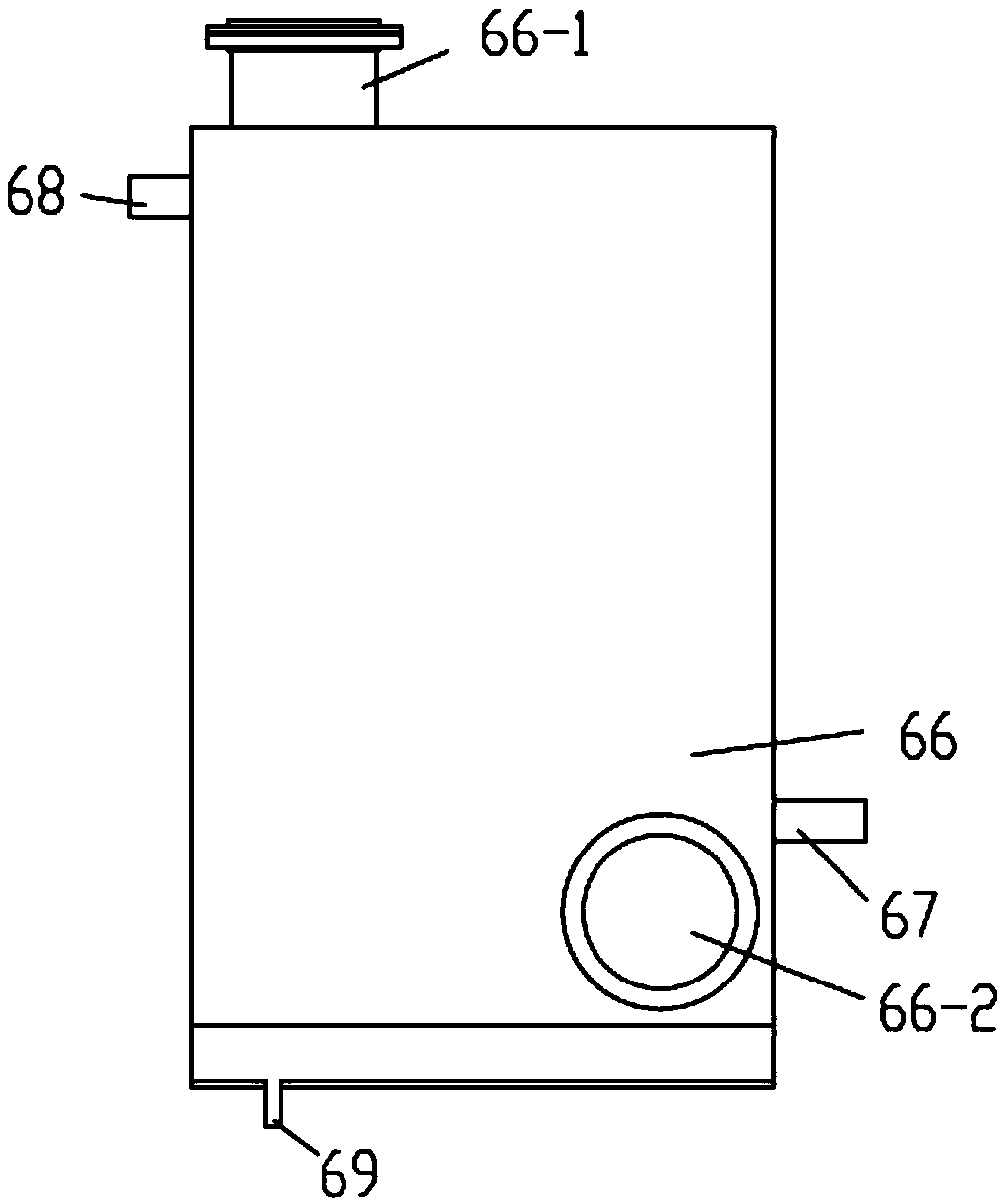 Argon-rich tail gas oil-removing system for crystal pulling furnace