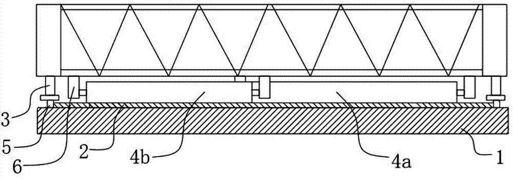 A light-duty truss bridge integrated layer full-width construction device and its construction method