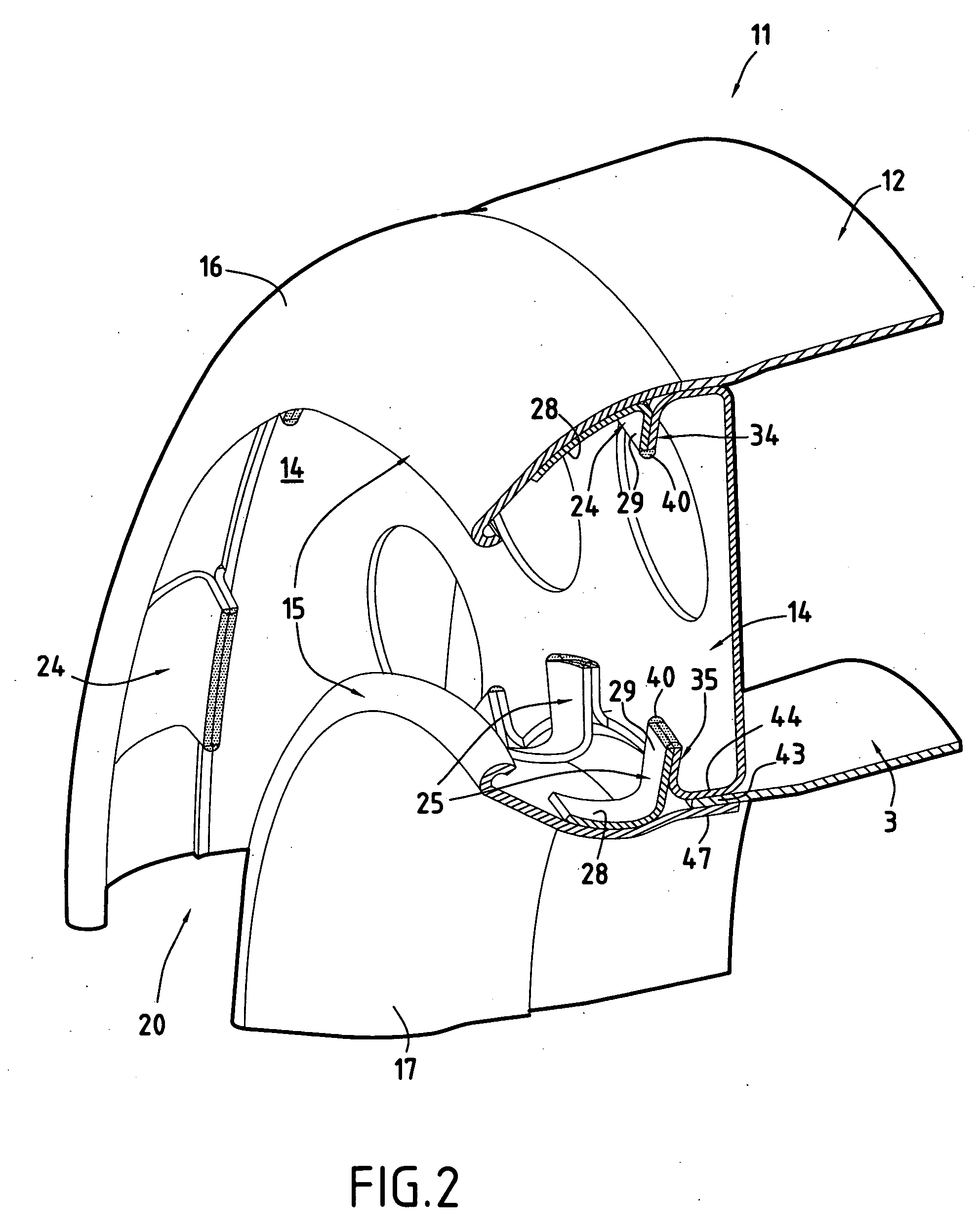 Easily demountable combustion chamber with improved aerodynamic performance