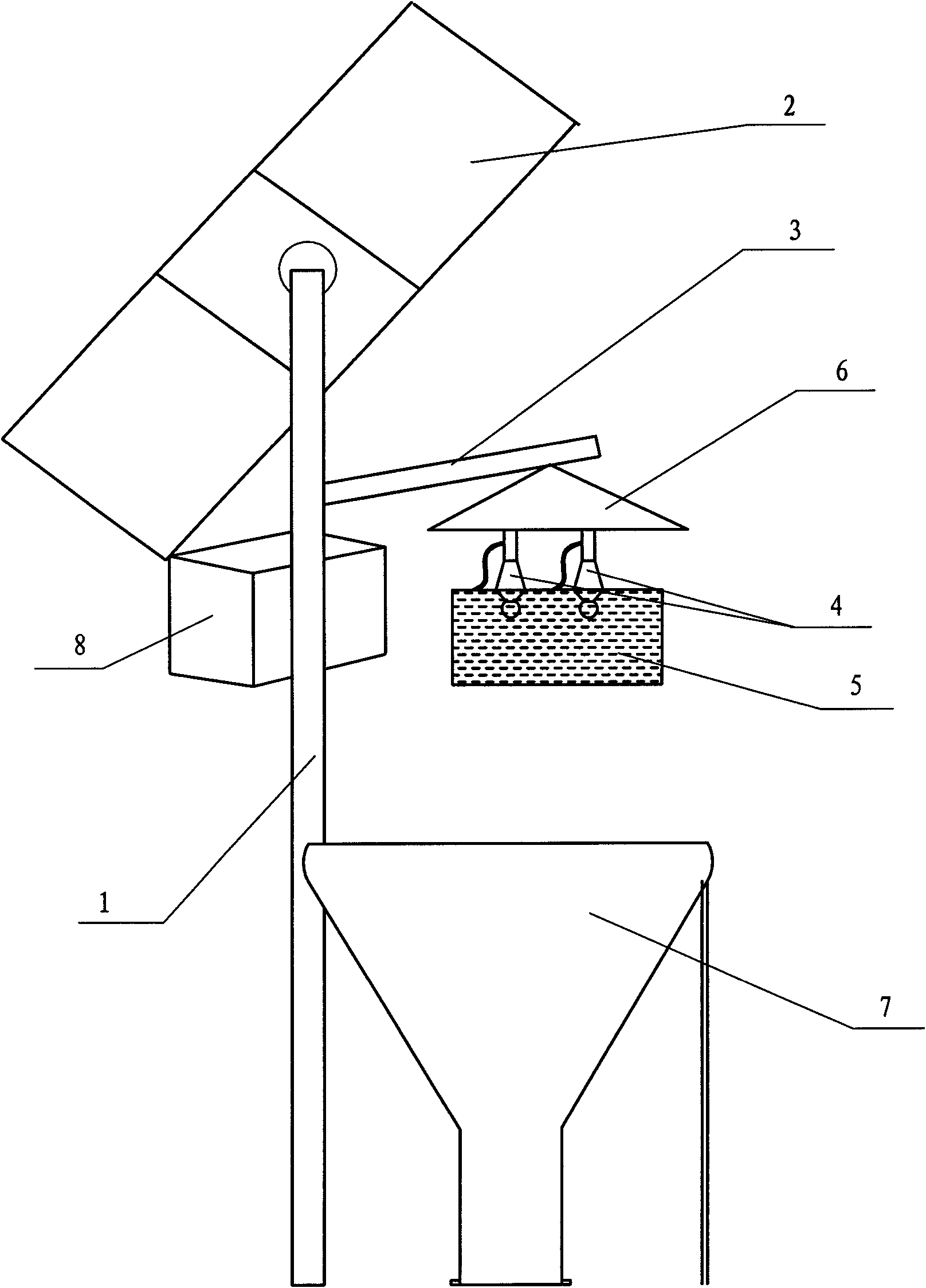 Solar-power automatic insect killer and insect killing method