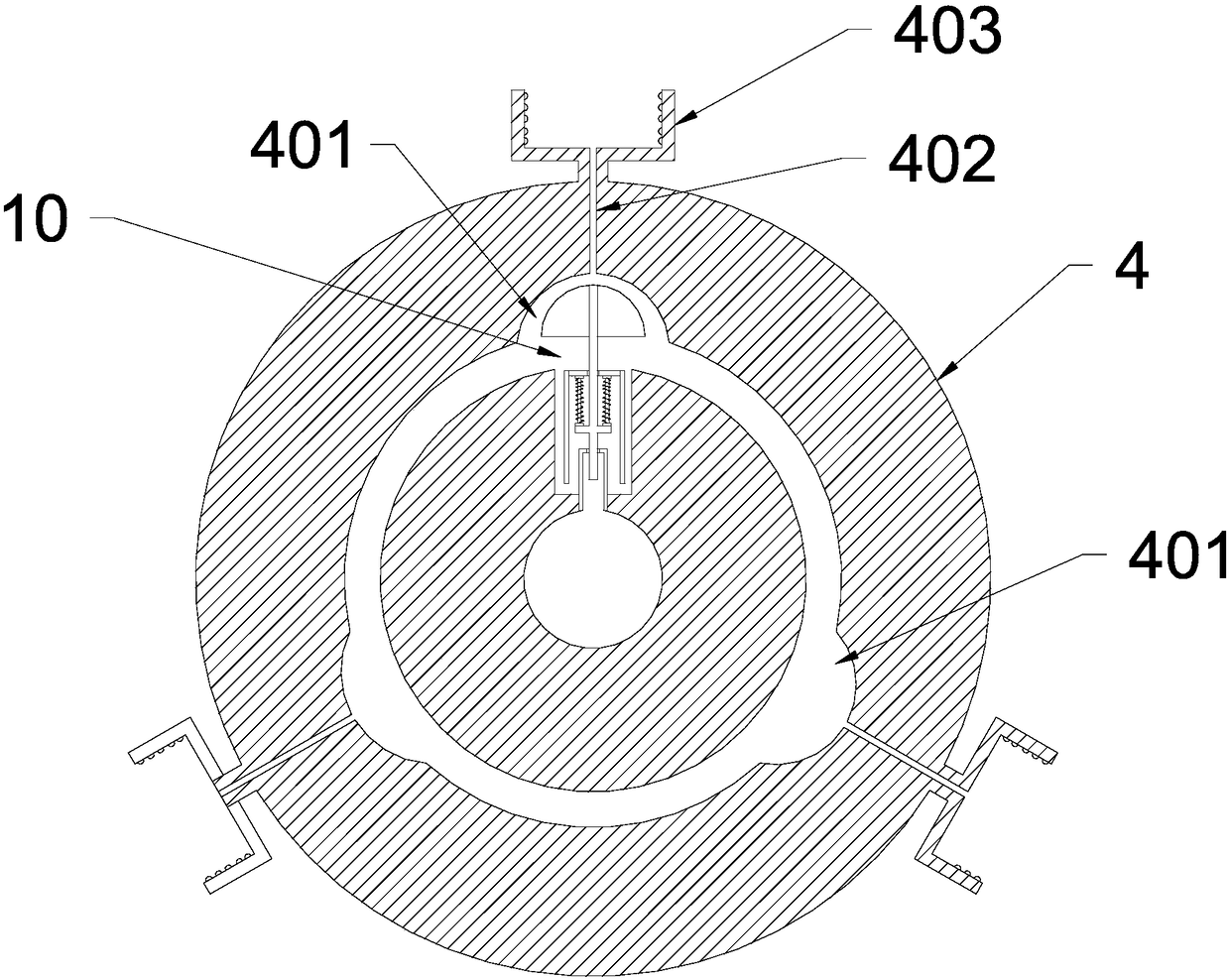 Switchable paint brushing head device