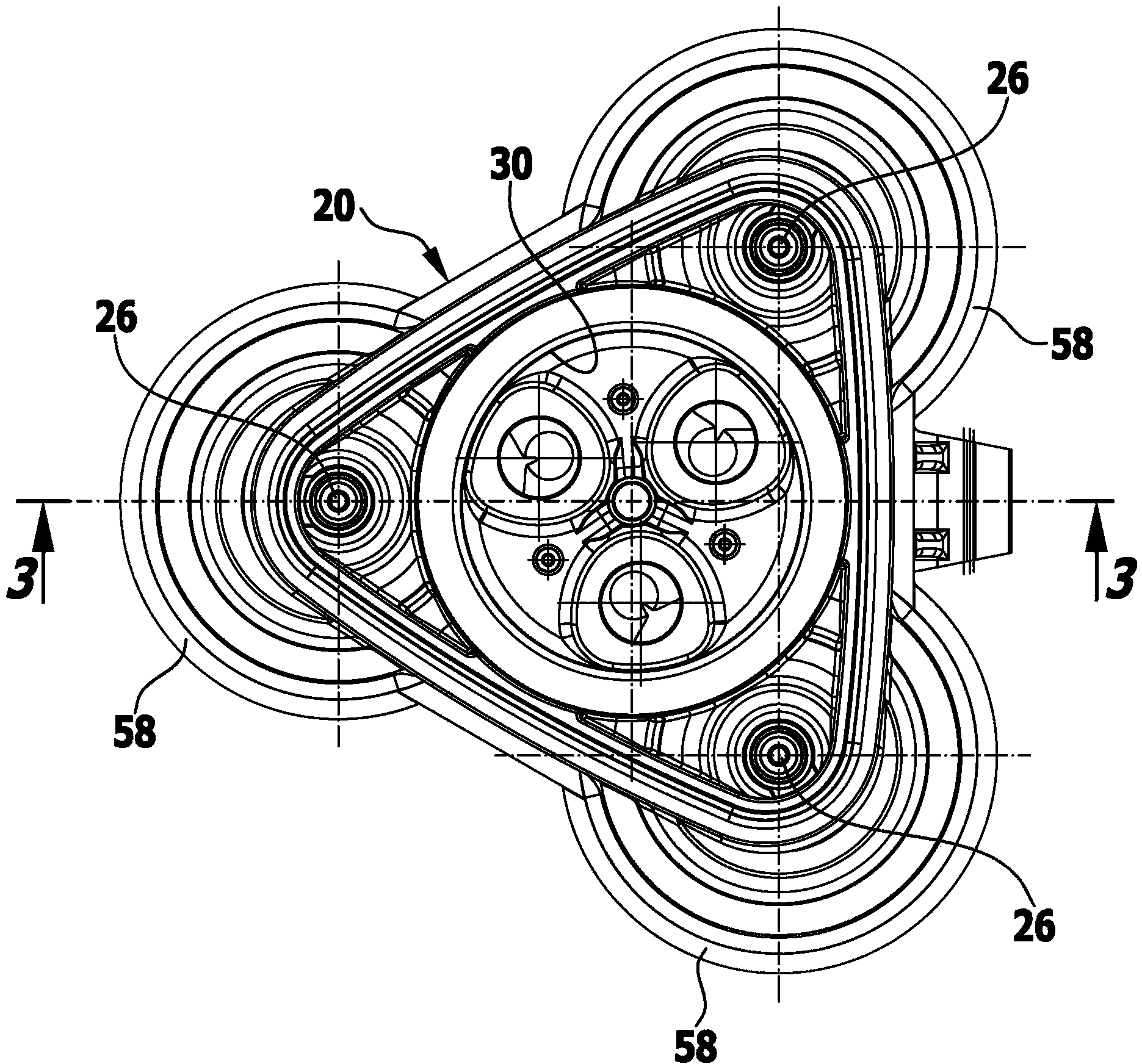 Piston pump for a high-pressure cleaning device