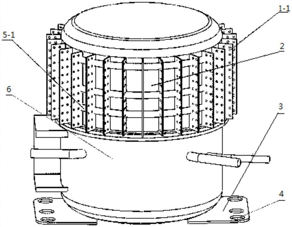 Auxiliary heat dissipation device applied to refrigerator compressor