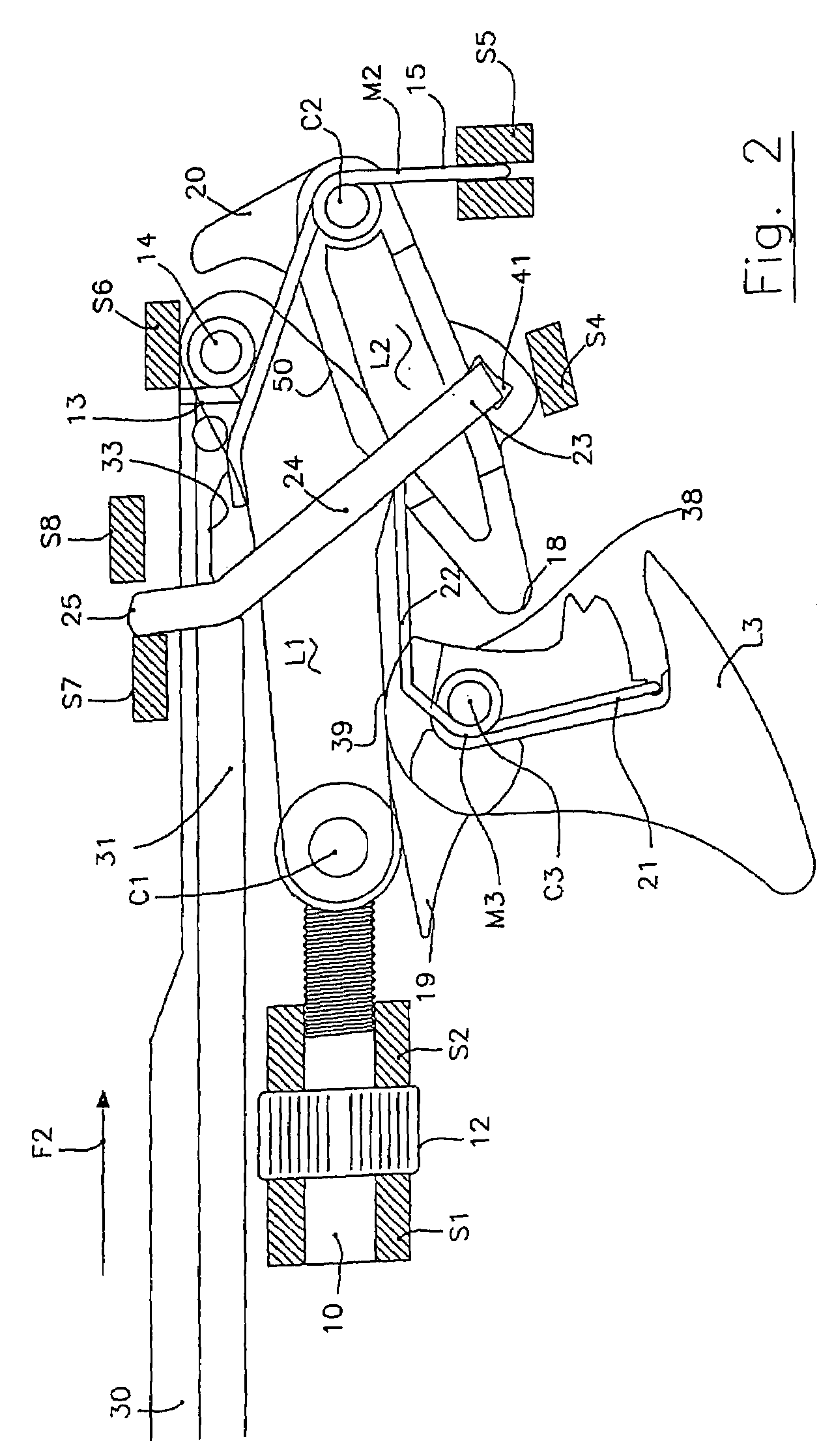 Device for releasing a spear shaft of a spear gun for scuba diving or the like