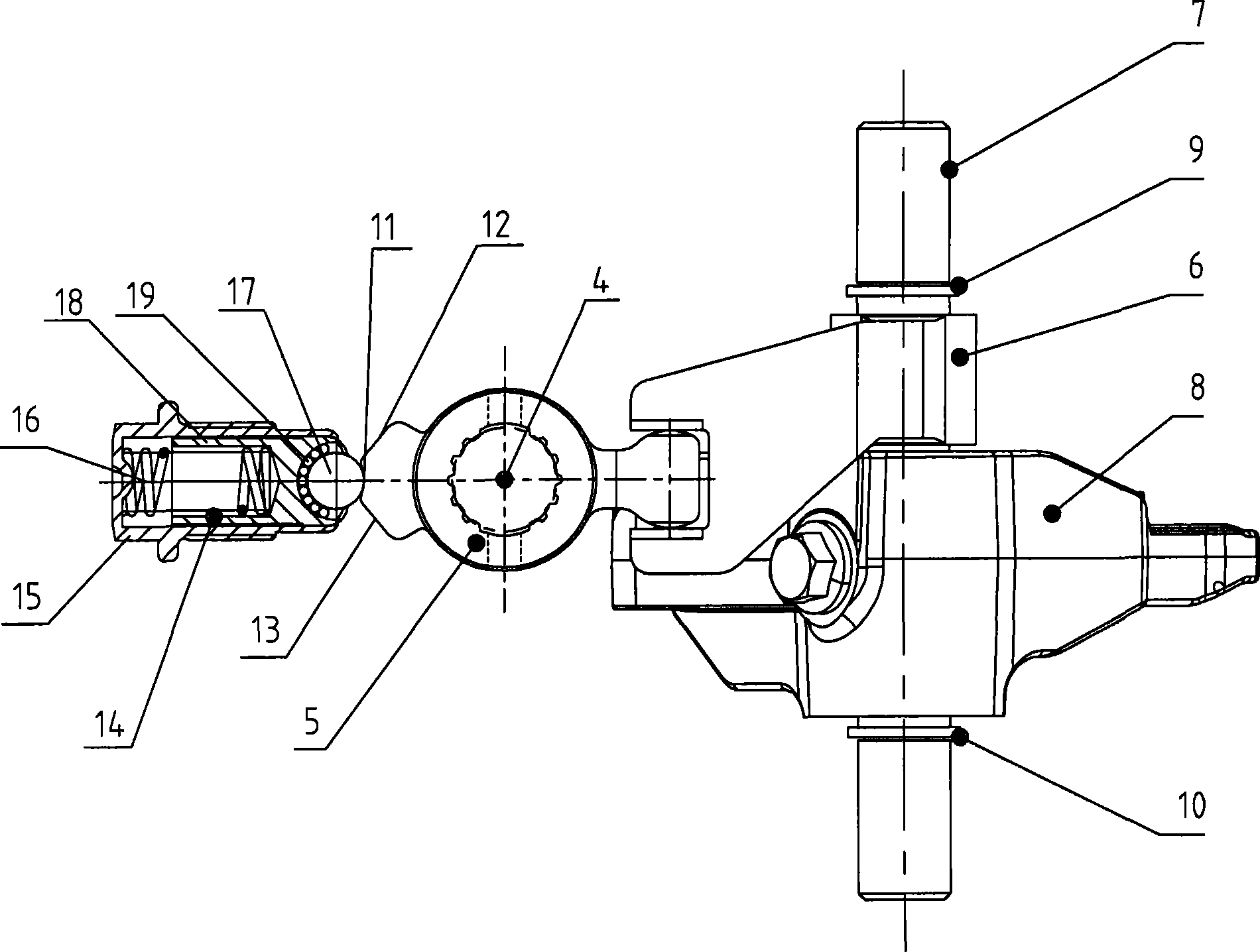 Automatic gear shift mechanism for transmission