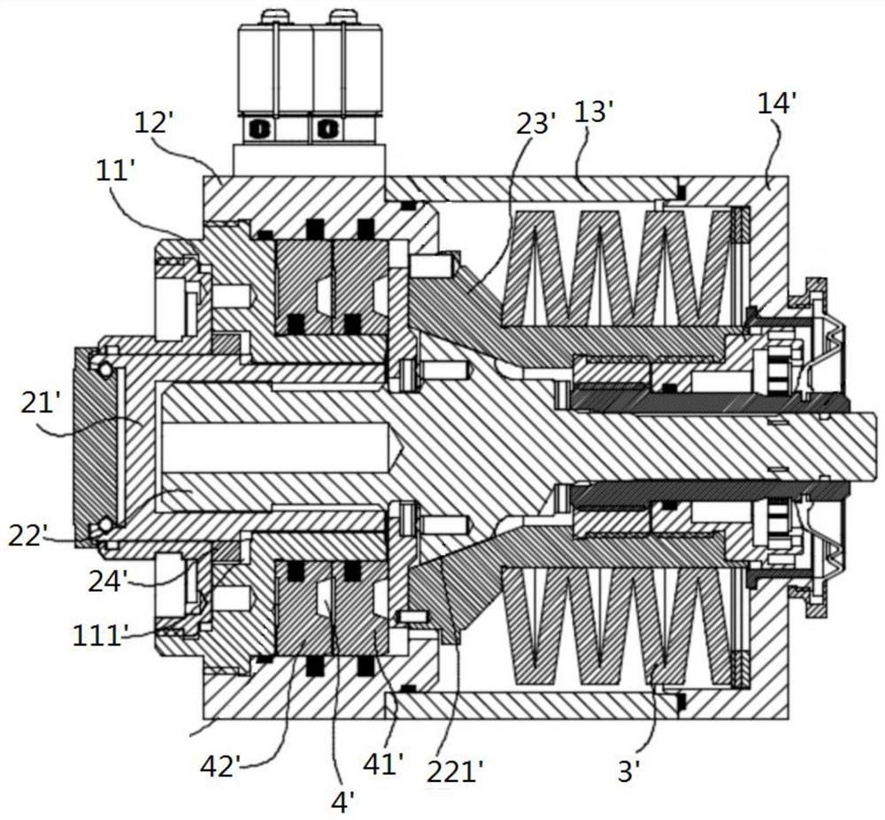 Brake power unit, hydraulic brake system and rail train