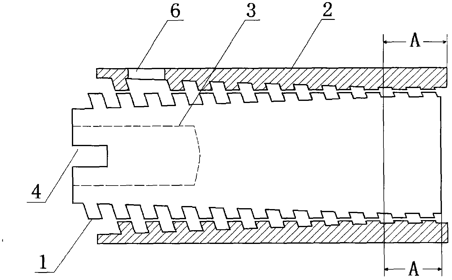 Screw rod and scroll cover of bulking machine