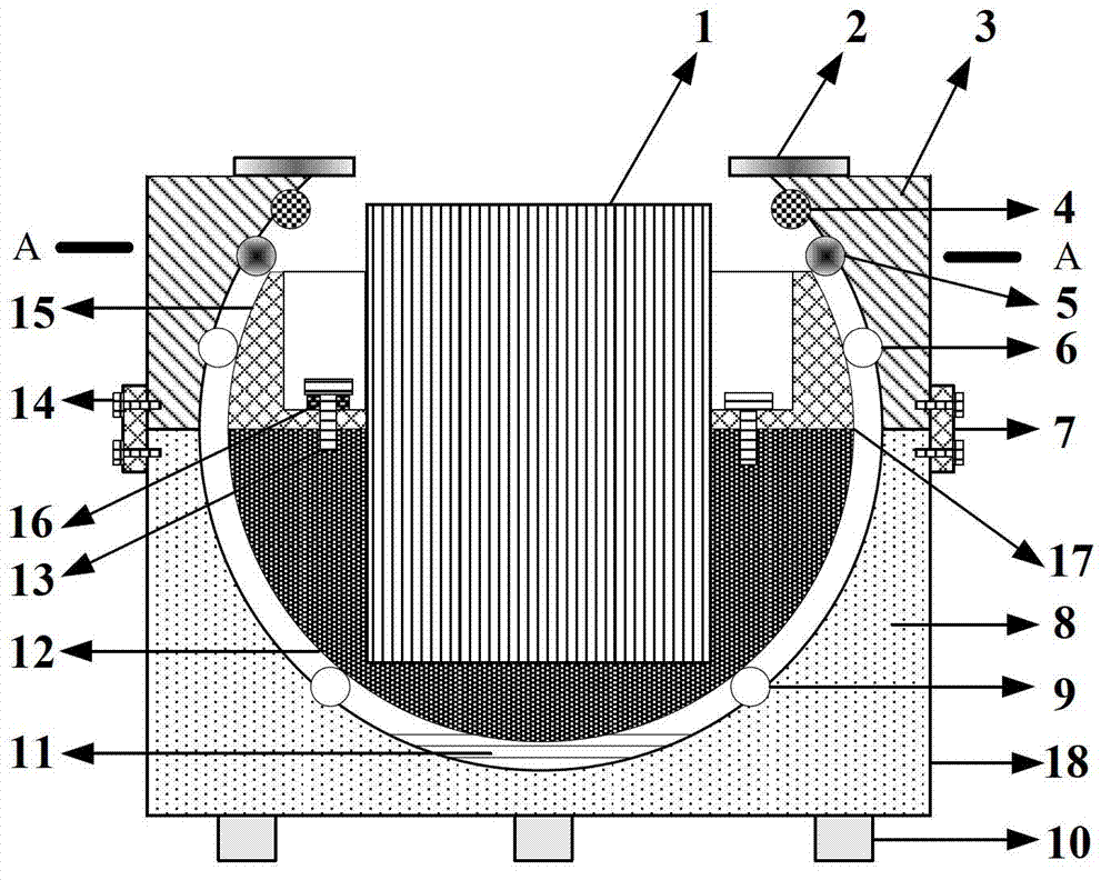 Unpowered method for achieving dewar universal stability and corresponding device