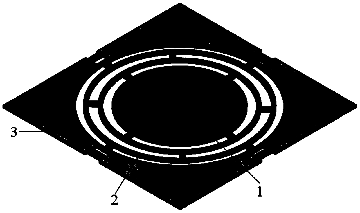 Mems sensor and energy harvester for sensing plane omnidirectional vibration and method