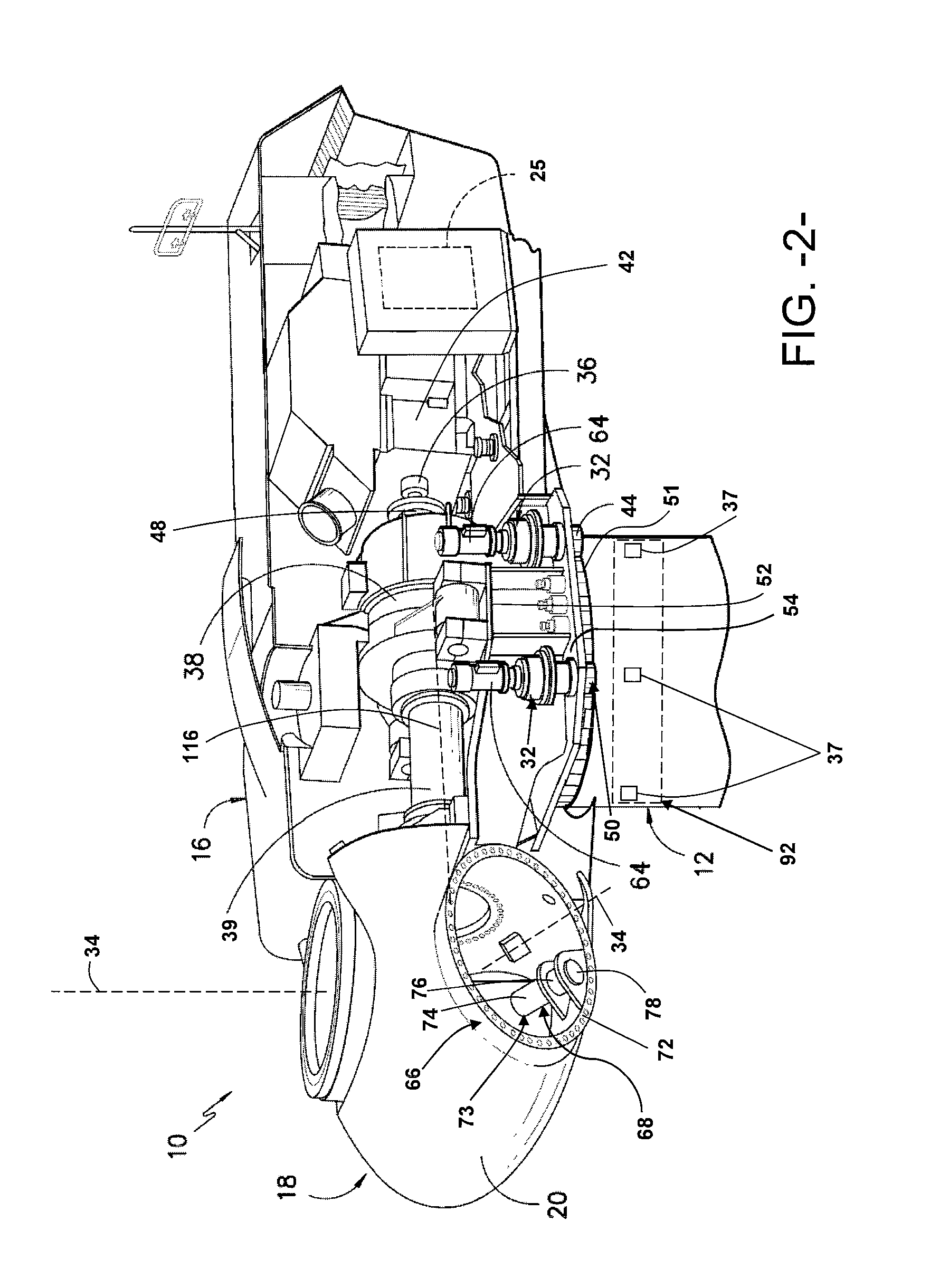 Asymmetric load control for torsion fatigue reduction in a wind turbine tower