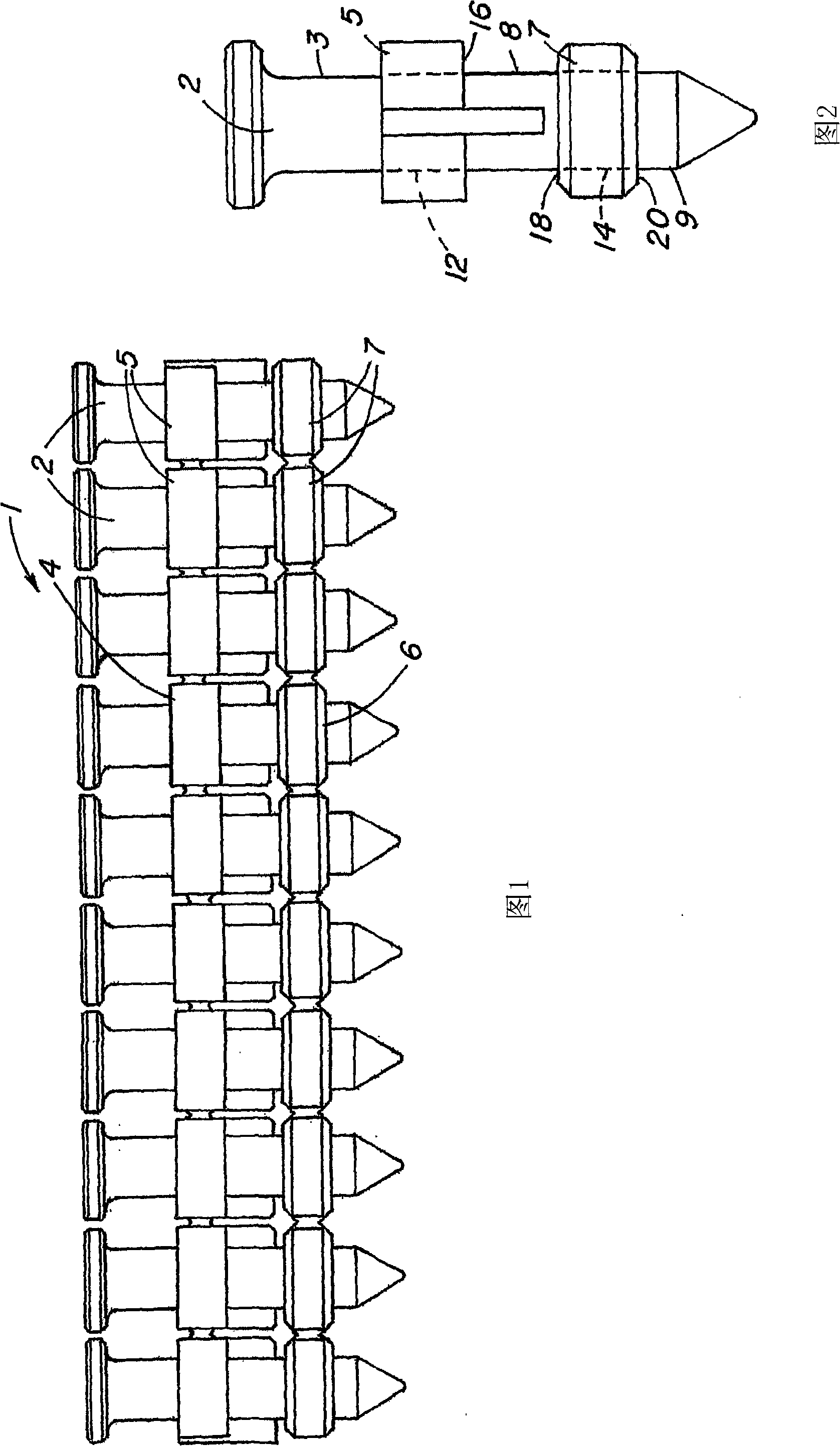 Carrier strip system and method for different diameter fasteners
