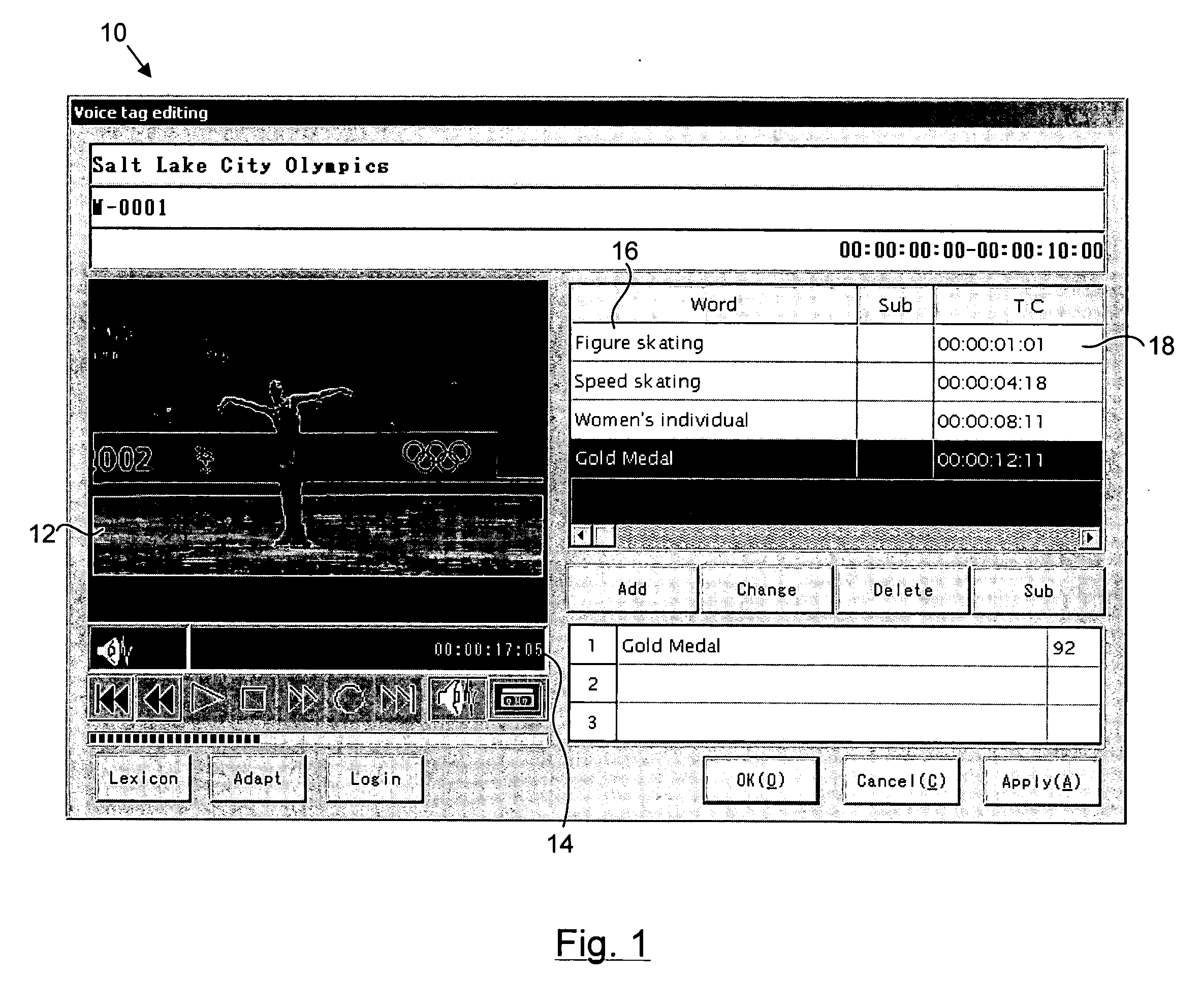 Apparatus and method for voice-tagging lexicon