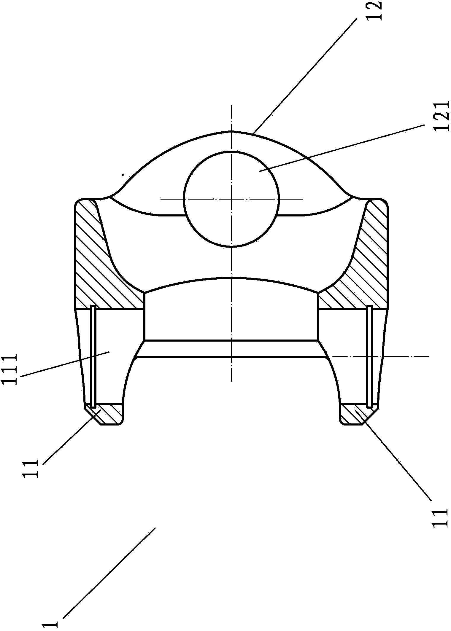 Connecting assembly for dual universal half shafts of vehicle driving axle