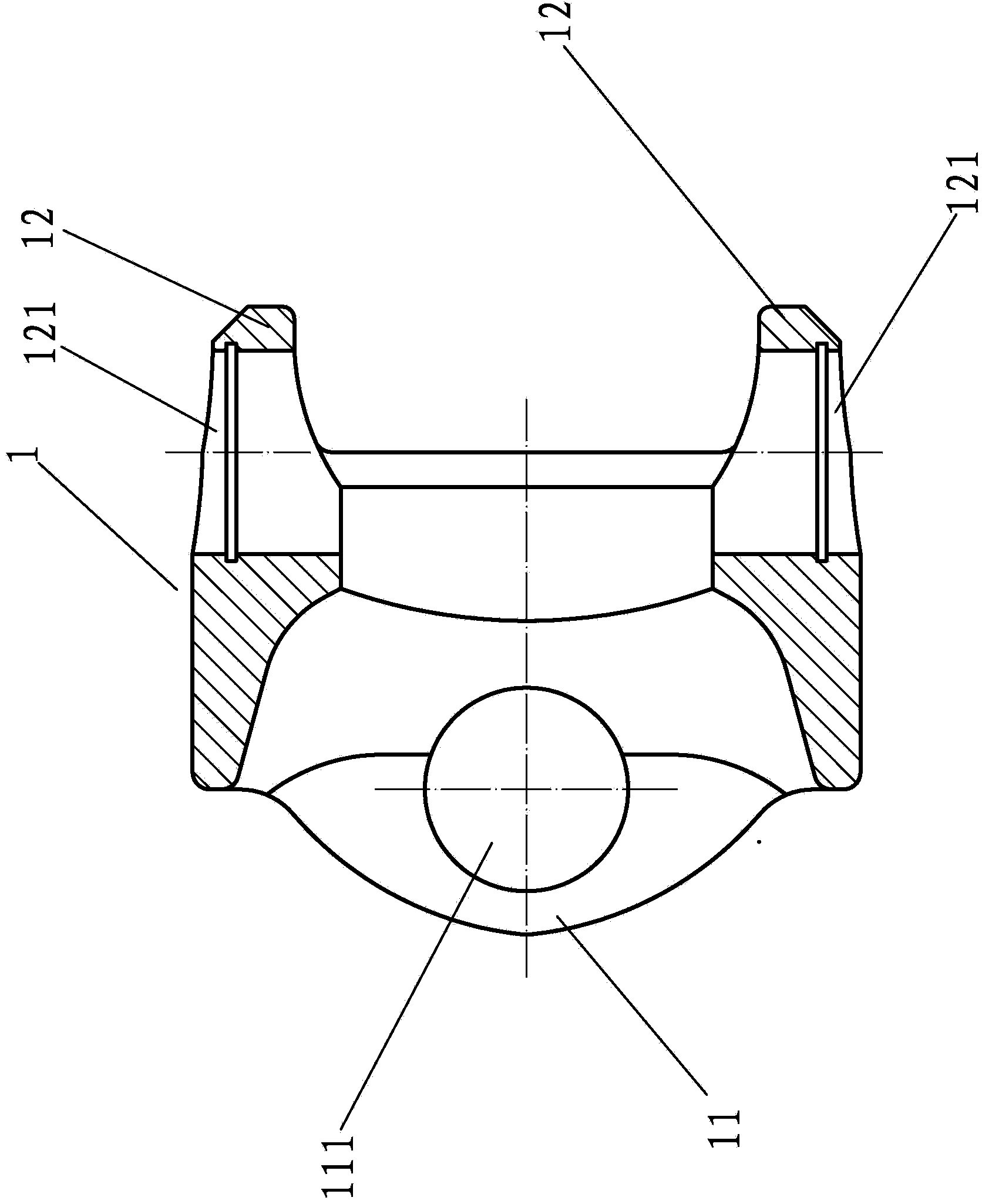 Connecting assembly for dual universal half shafts of vehicle driving axle