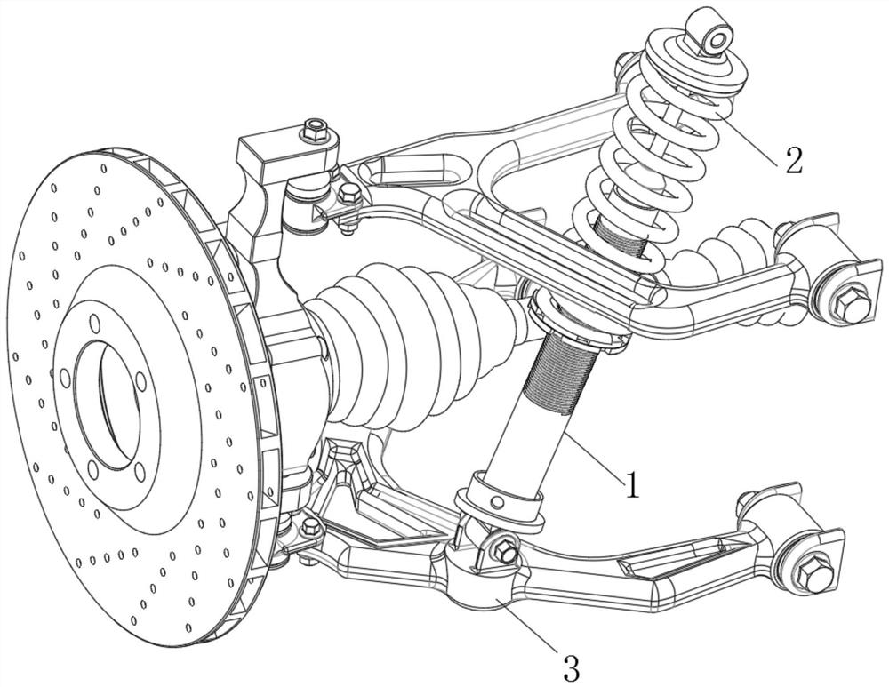 Semi-active suspension system of automobile