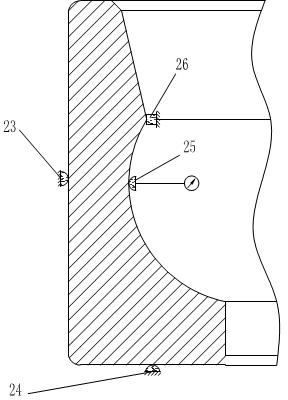 Measuring device for angular contact ball bearing outer ring hold depth and measuring method thereof