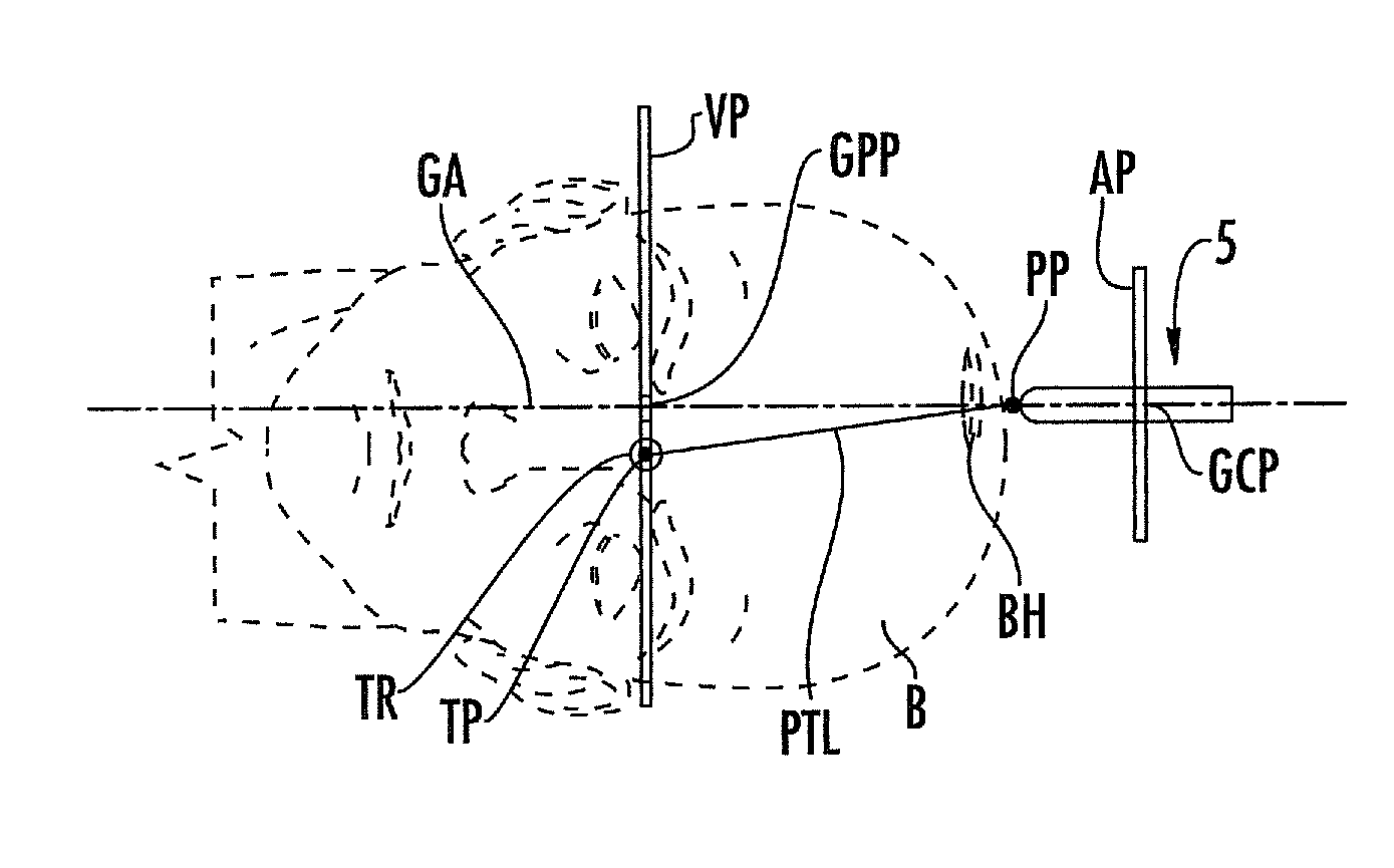 Methods, systems and computer program products for positioning a guidance apparatus relative to a patient