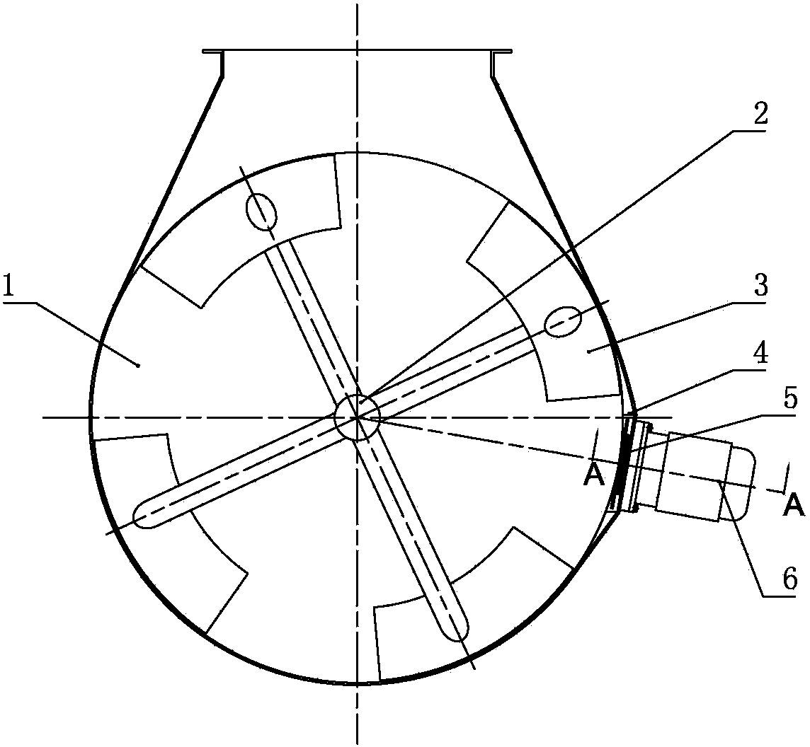 Homotaxial paddle mixer