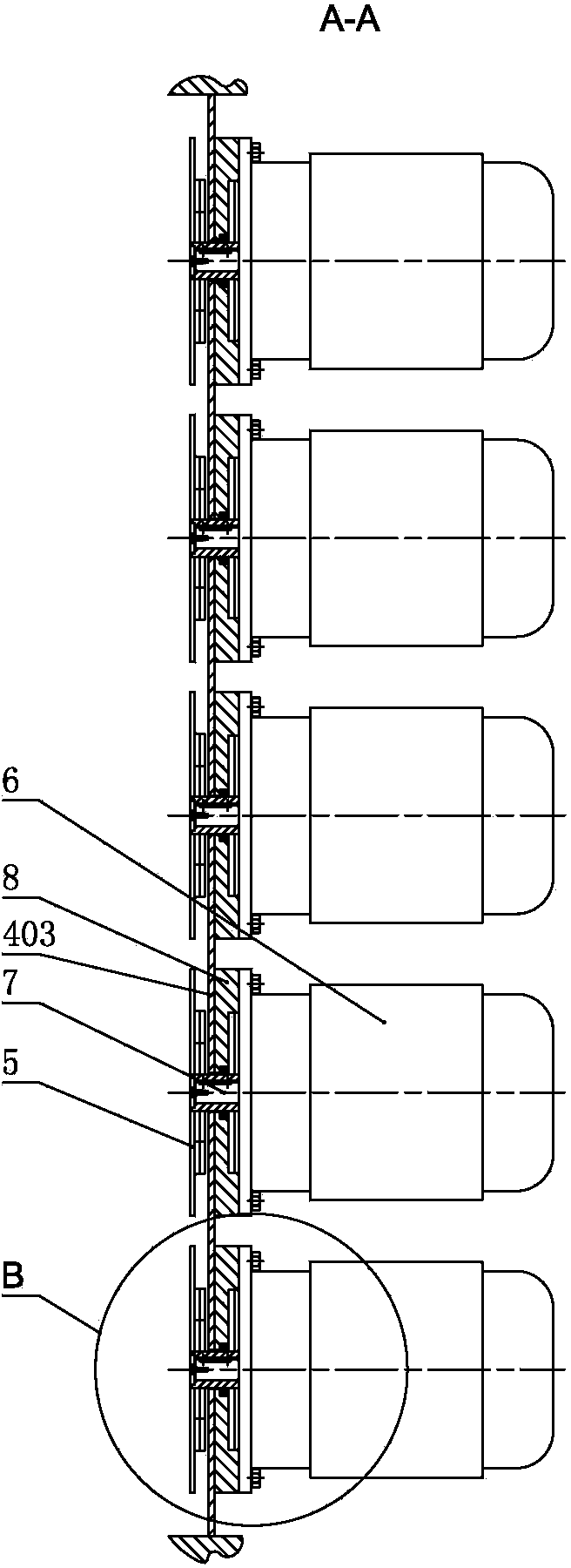 Homotaxial paddle mixer