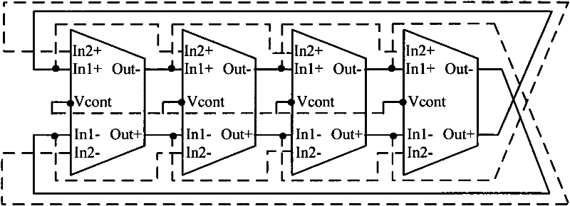 Delay unit circuit with rail-to-rail voltage linear regulating range and bandwidth-expanding capability