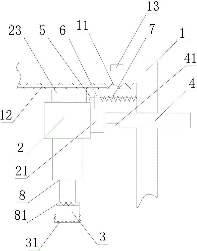 Pressing device for silicon rod clamp