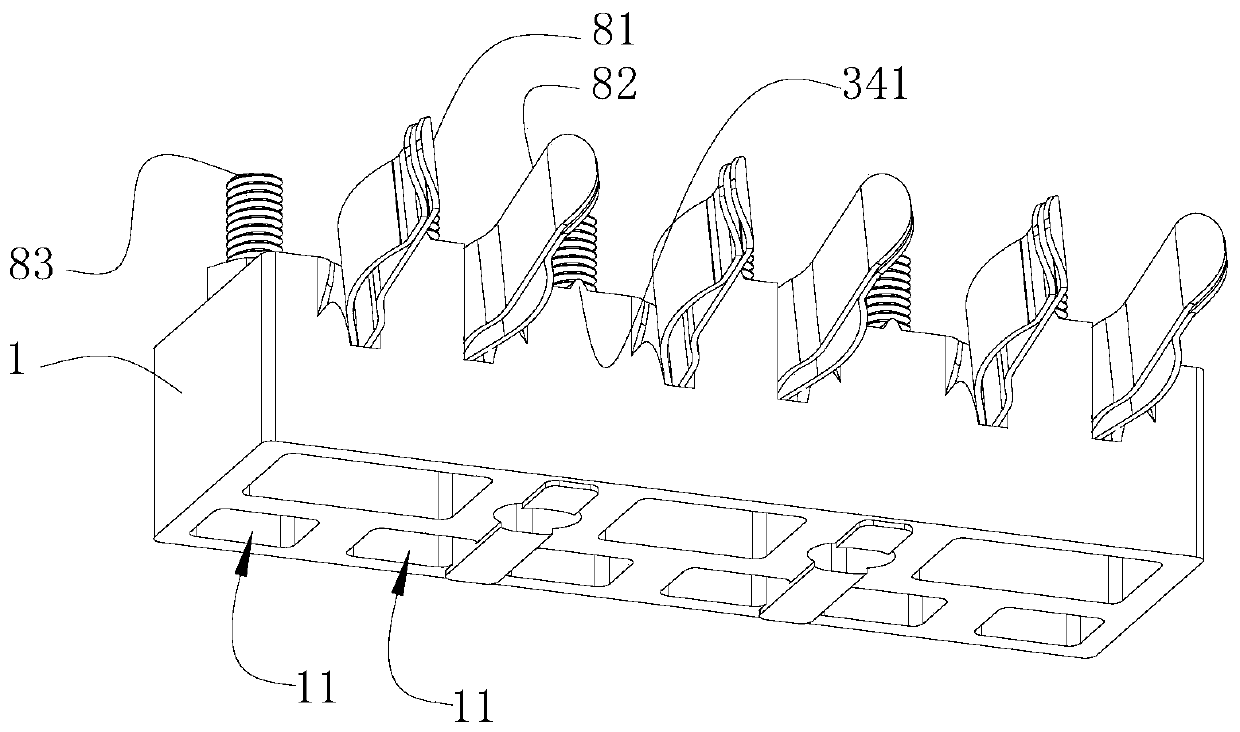 Static-contact set for switch machine and automatic shutter