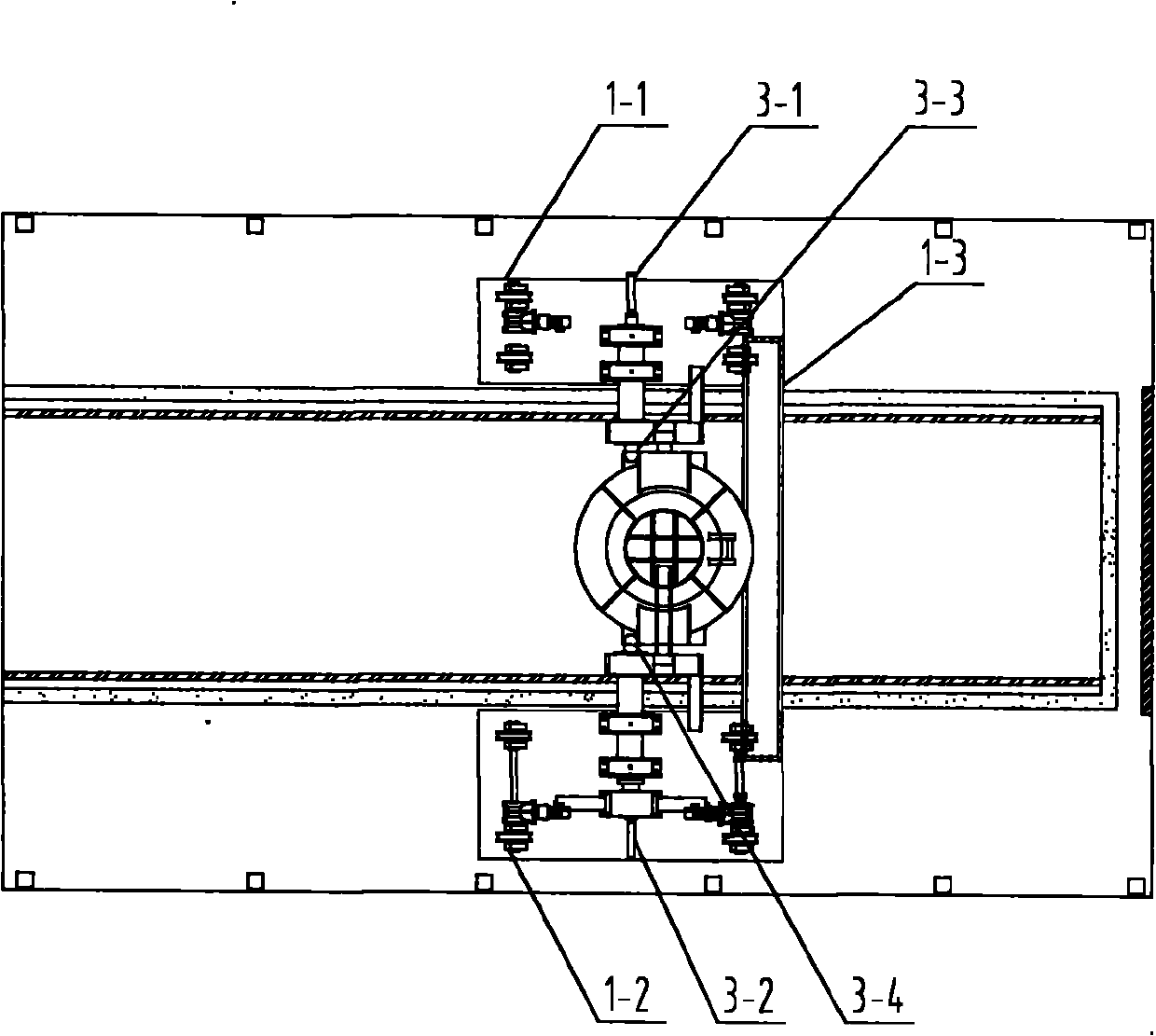 Track type slag pot overturning trolley device and method thereof