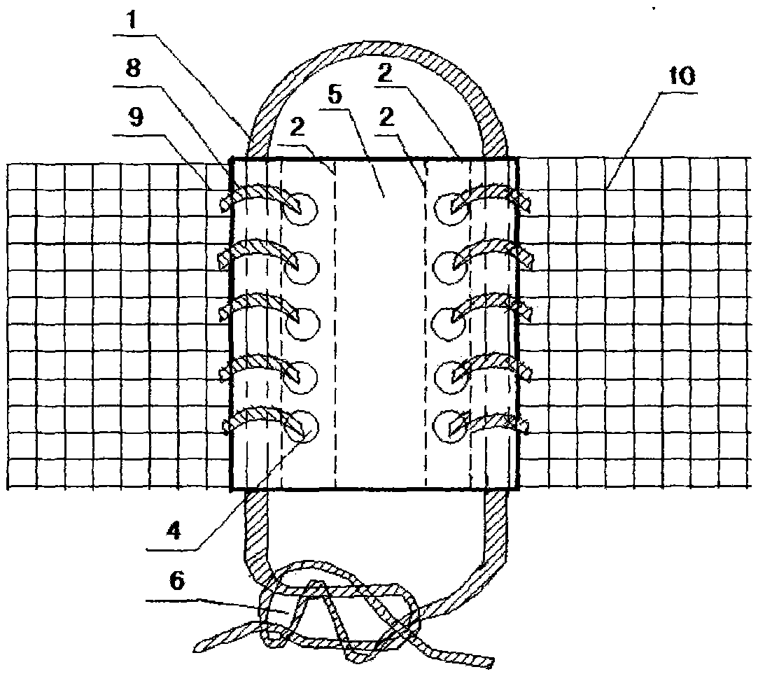 Half-soft state connecting method between copper alloy woven meshes for cage