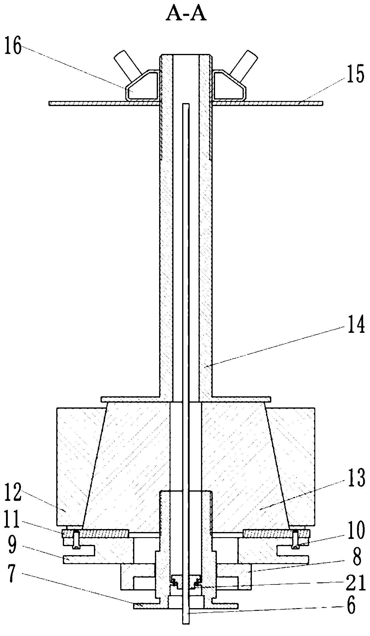 Thin-walled cylinder part automatic internal supporting clamp and clamping method