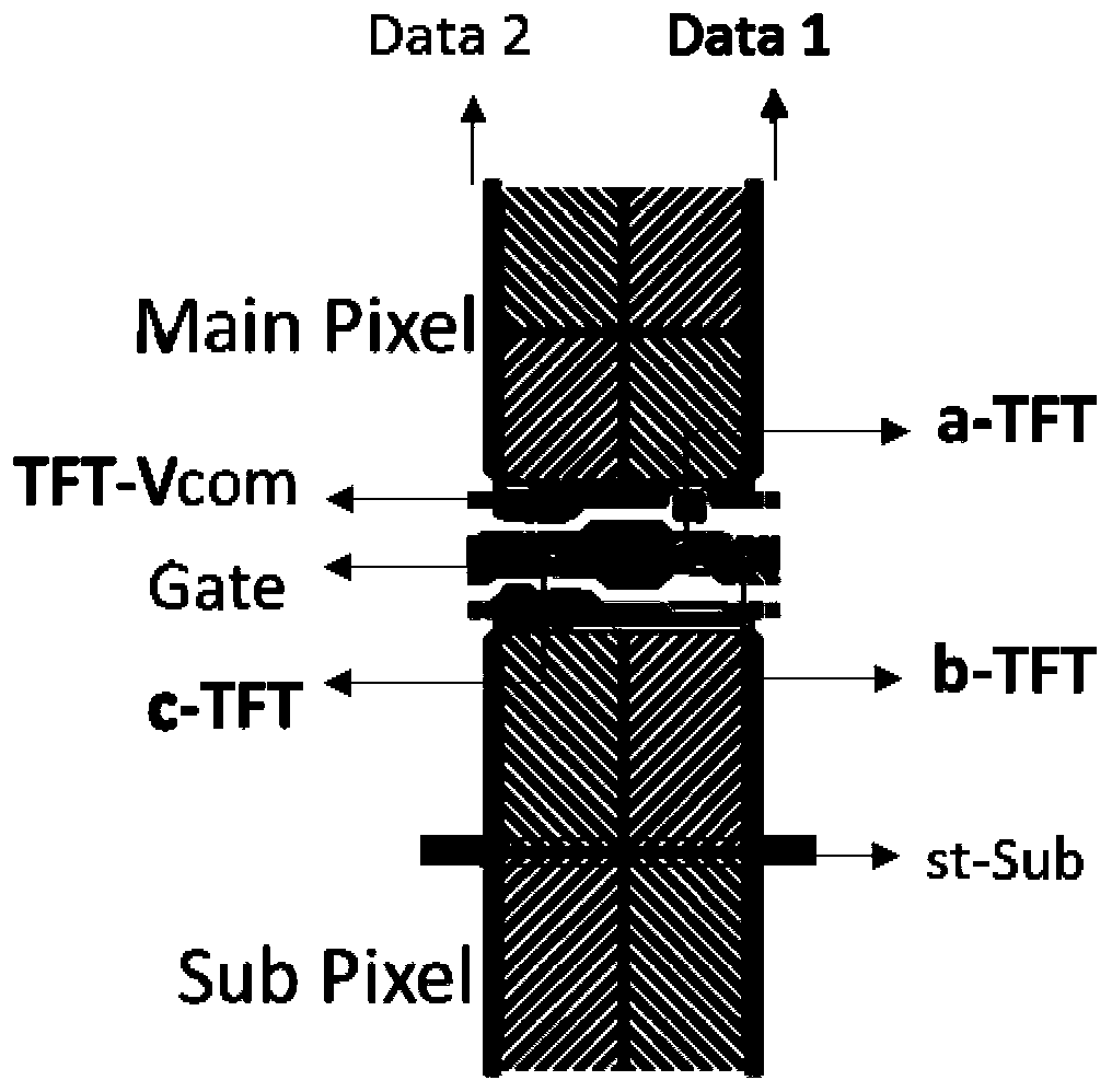 Pixel unit, pixel array and liquid crystal panel thereof