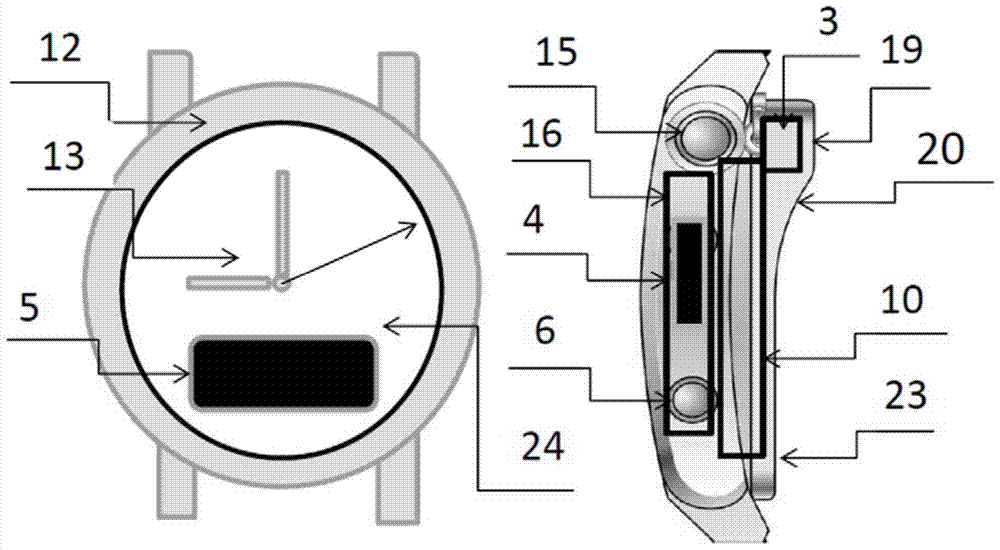 A wearable app synchronised pointer chronograph photon therapy watch