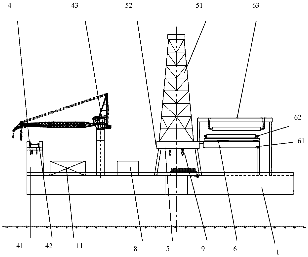 A seabed mining system deployment and recovery device and its sea trial method