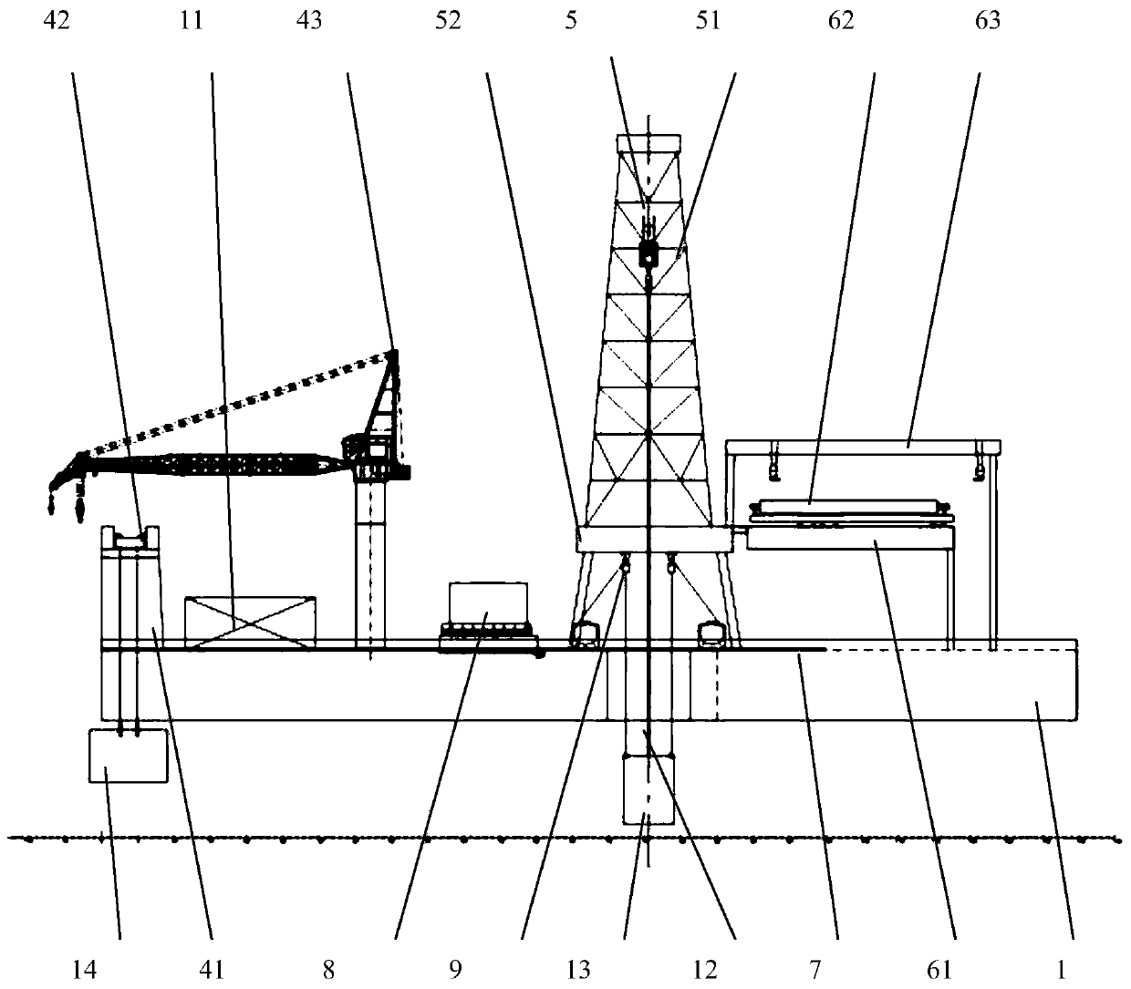 A seabed mining system deployment and recovery device and its sea trial method