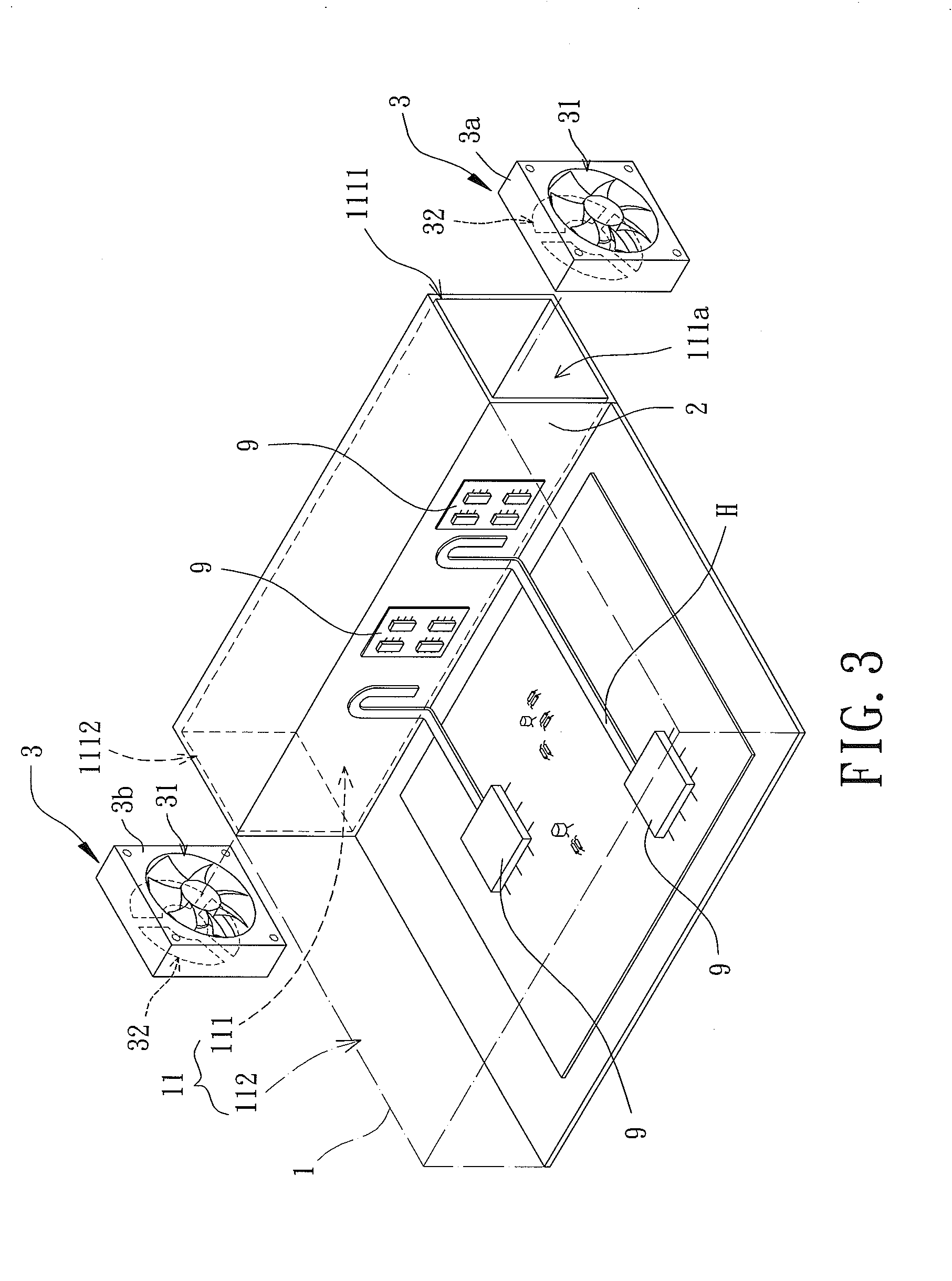 Electronic Product Including a Heat Dissipating Device