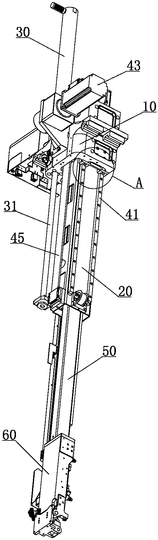 Mechanical hand with balance cylinder
