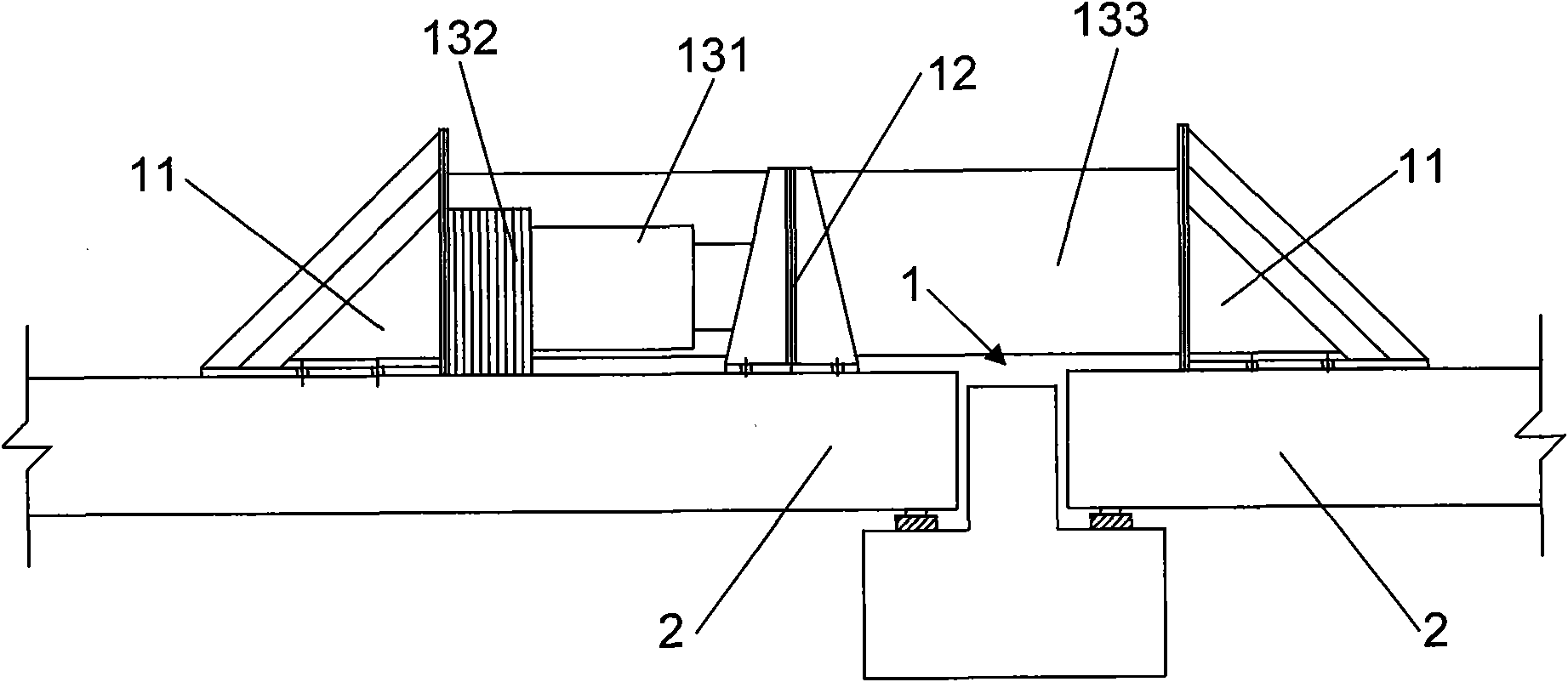 Traction limiting device used for jacking counter-slope of bridge