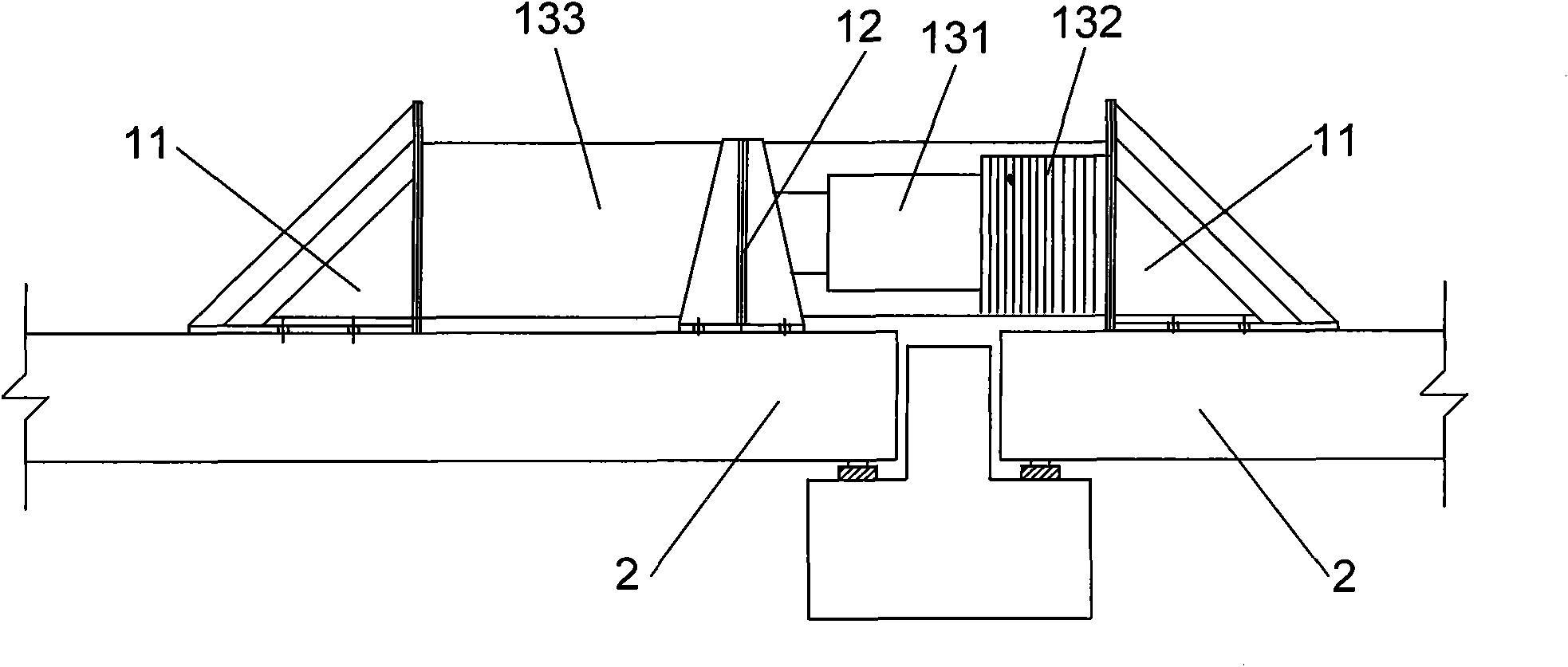 Traction limiting device used for jacking counter-slope of bridge