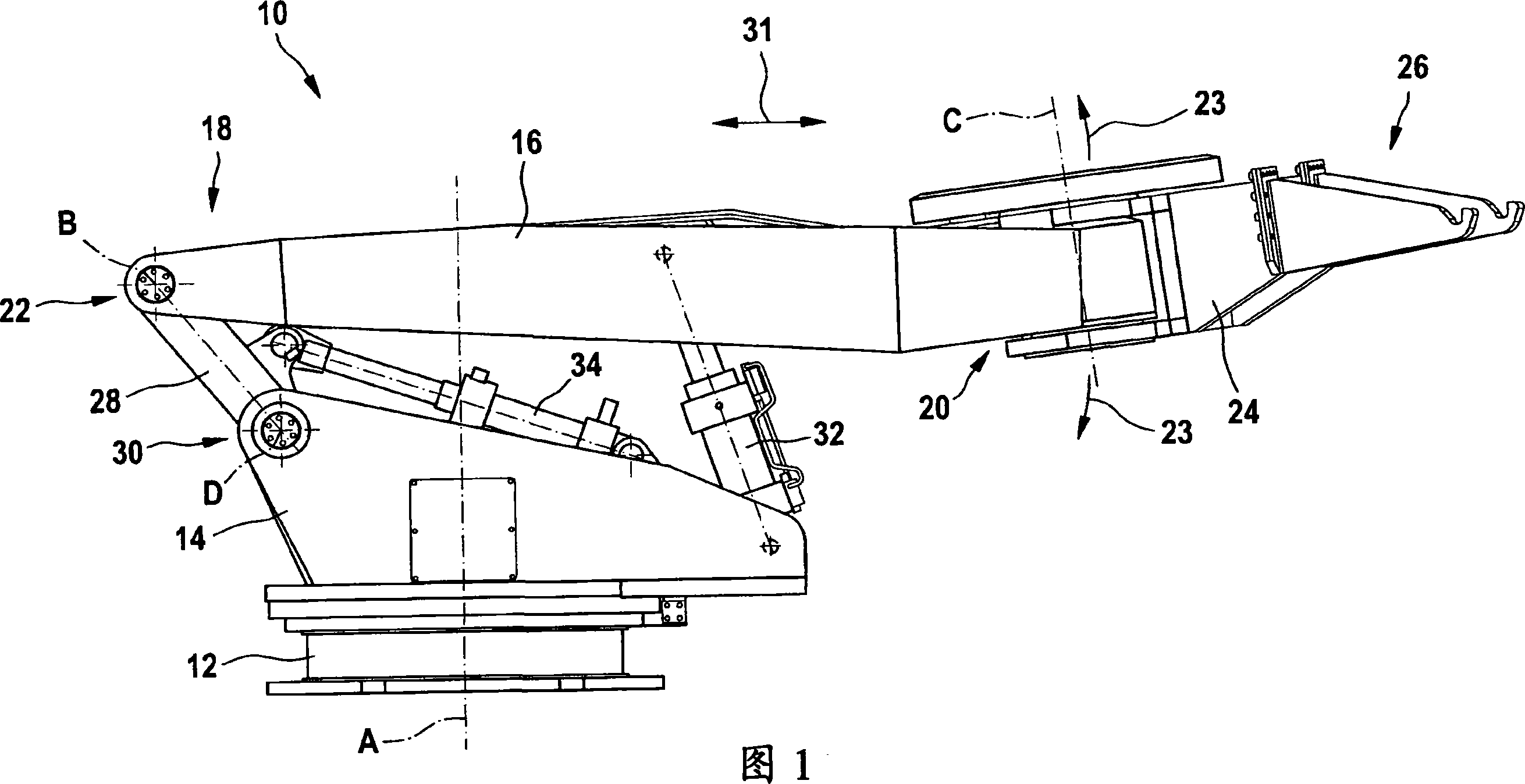 Handling device for elements of tapping runners