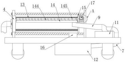 Domestic garbage sewage purification device