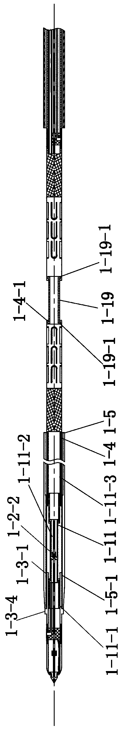 Thrombus removal device of thrombus removal system