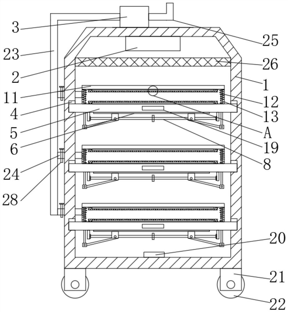 Daylily processing, refrigerating and storing device